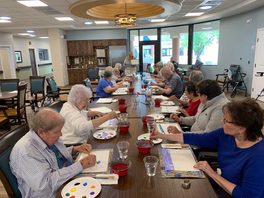 Activities for seniors at Via Elegante Assisted Living